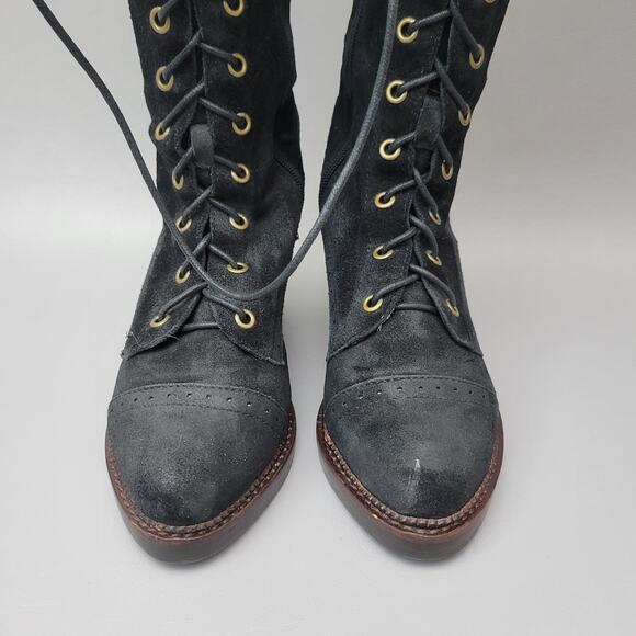 Stylish Black Over the Knee Boots - Picture 9 of 16